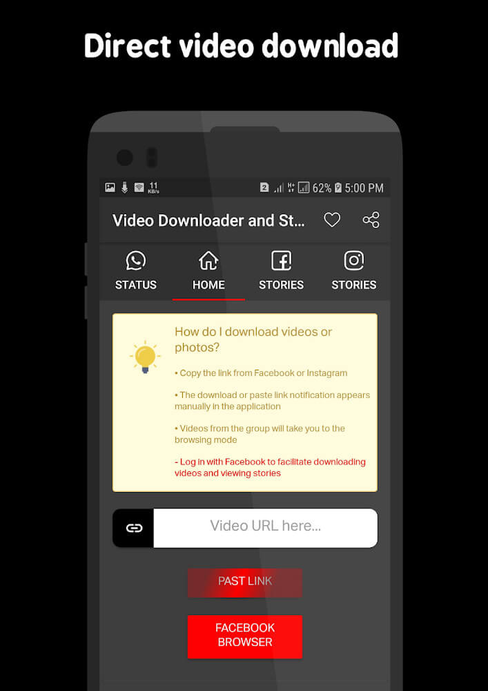 Video Downloader and Stories