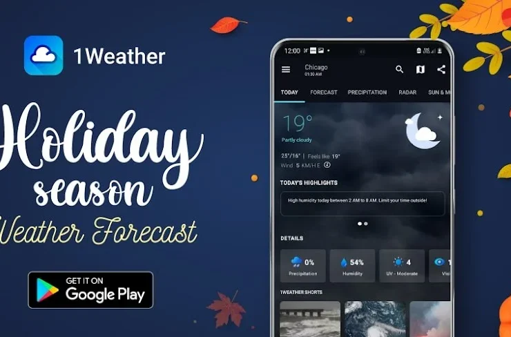 1Weather: Forecast & Radar MOD APK (Pro Unlocked)