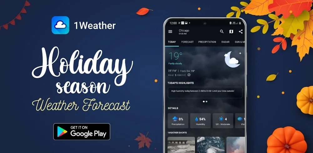 1Weather: Forecast & Radar MOD APK (Pro Unlocked)