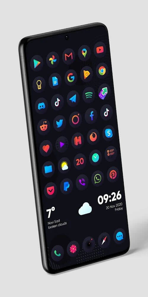 Hera Dark: Circle Icon Pack