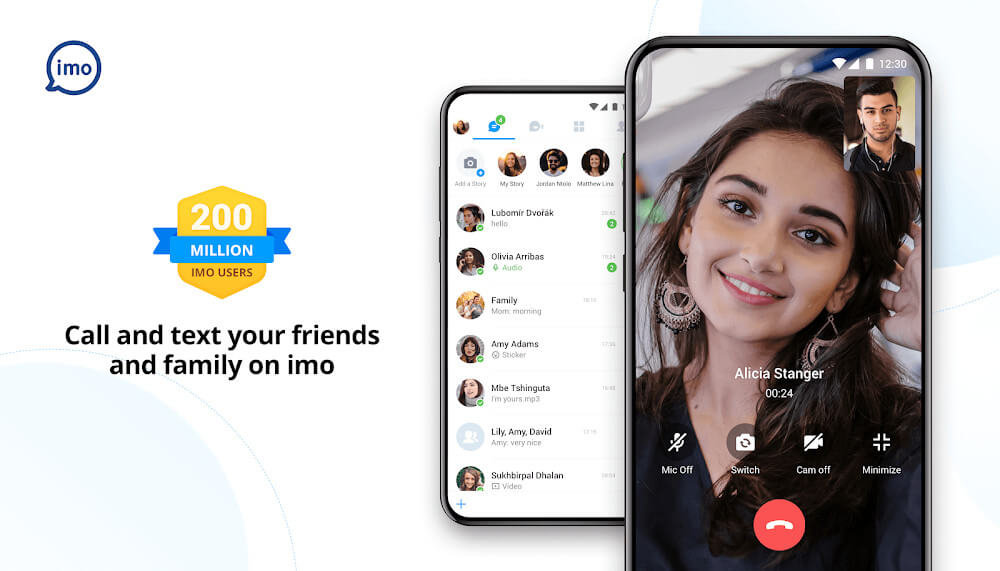 imo video calls and chat