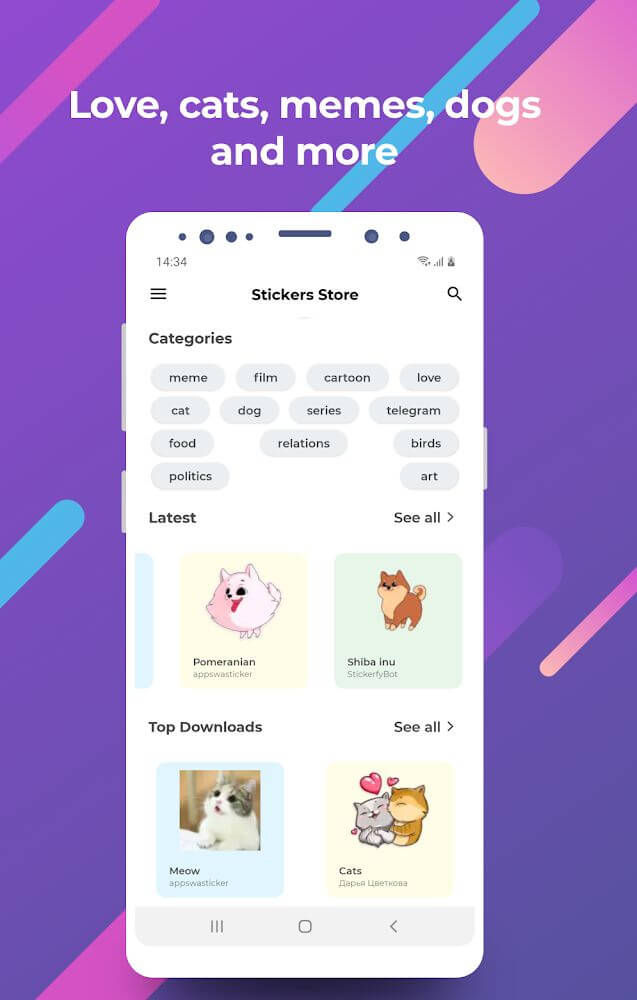 Stickers store – Sticker for WhatsApp and Telegram