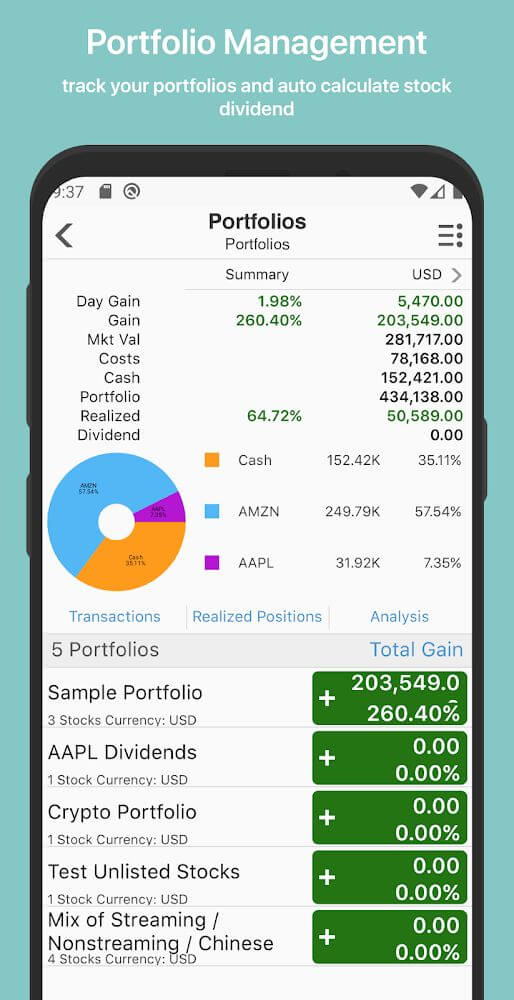 Stock Master: Investing Stocks Markets Portfolios