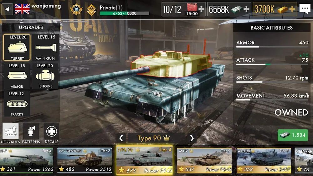 Tank Warfare: PvP Blitz Game