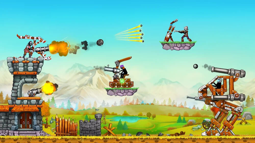 The Catapult 2: Grow Castle・Tower Defense・Stickman