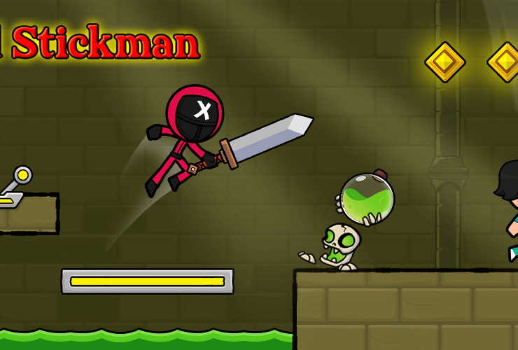 Red Stickman: Stick Adventure