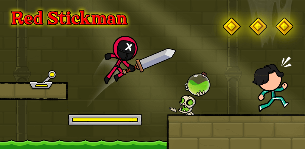 Red Stickman: Stick Adventure