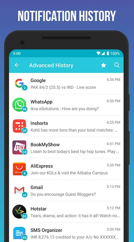 Notification History Log