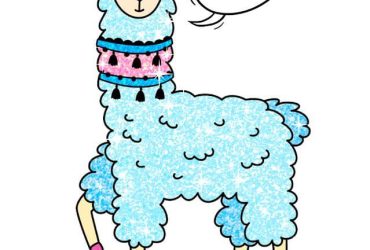 Kawaii Coloring Book Glitter