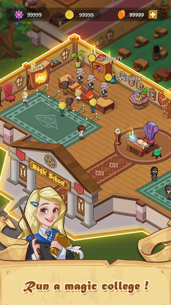 Idle Magic School – Wizard Simulator Game