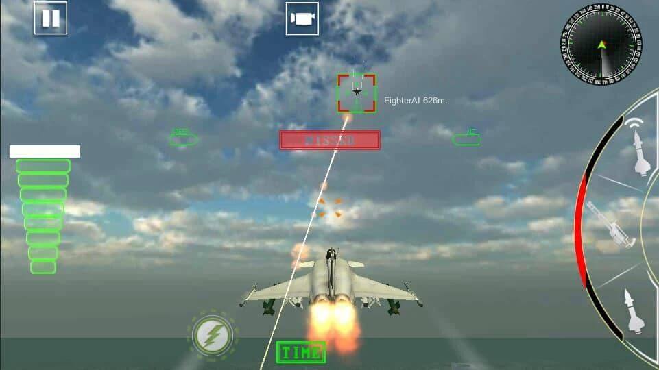 Military Jet Fighter Air Strike