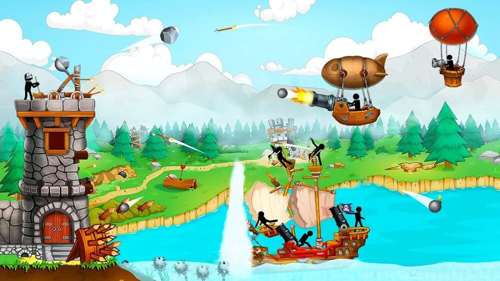 The Catapult: Castle Clash with Stickman Pirates