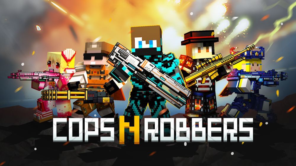 Cops N Robbers – 3D Pixel Craft Gun Shooting Games