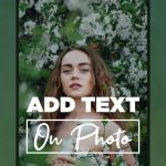 Text on photo editor – Texture