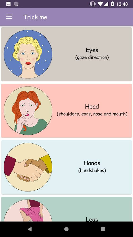 Body language – Trick me. Analyzing of Gestures