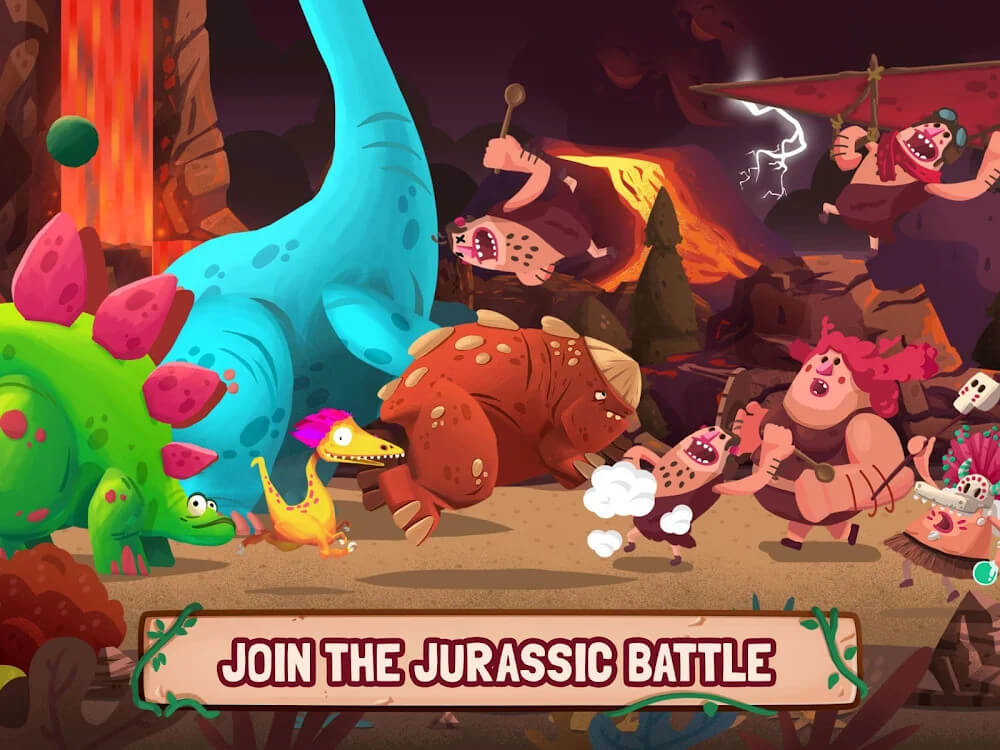 Dino Bash – Dinosaurs v Cavemen Tower Defense Wars