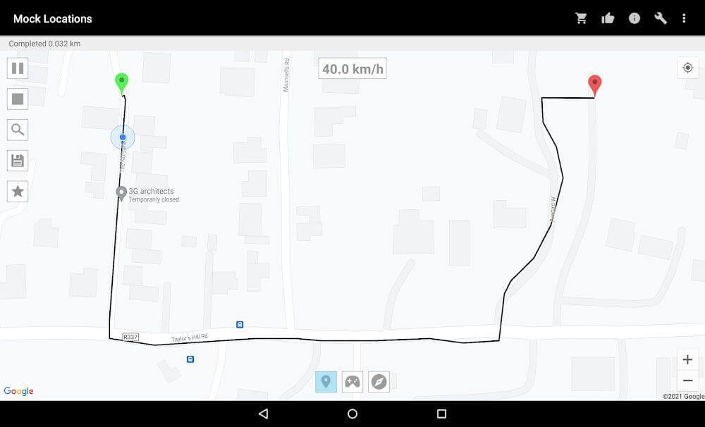 Mock Locations (fake GPS path)