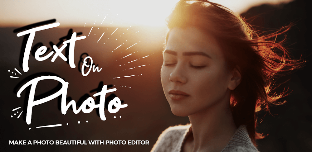 Text on photo editor – Texture