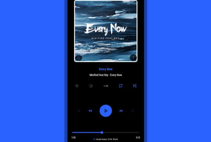 Luminous Black – Poweramp Skin