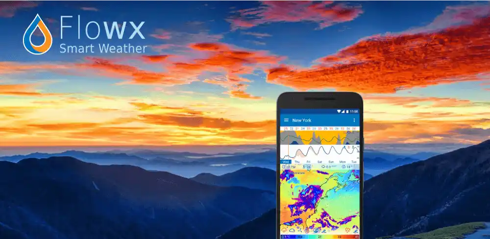 Flowx: Weather Map Forecast MOD APK (Pro Unlocked)