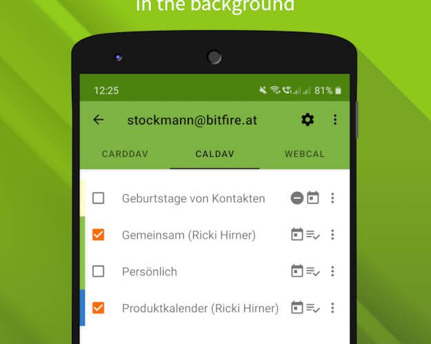 DAVx5 – Contacts, Calendars,Tasks and Files Sync
