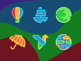 Color Line Vibrant Icon Pack