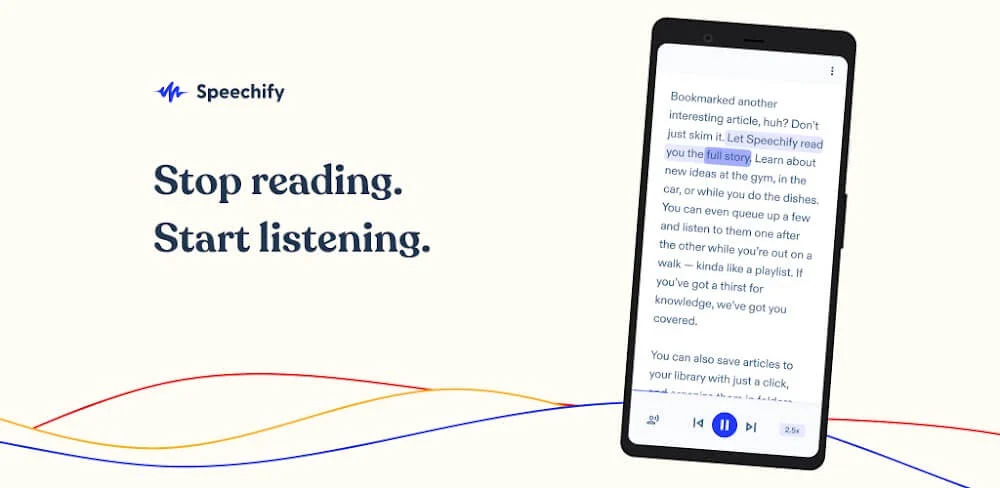 Speechify – Text to Speech MOD APK (Premium Unlocked)