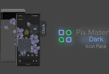 Pix Material Dark Icon Pack APK (Patched/Full Version)