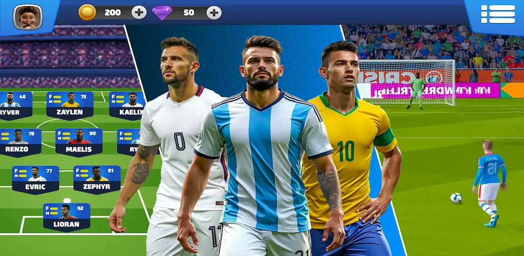 Soccer 2025 Football Games MOD APK (Unlimited Money)